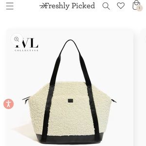Ebony Sherpa Teddy Tote Backpack